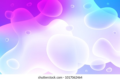Light Pink, Blue vector template with abstract circles. An elegant bright illustration with gradient. The elegant pattern for brand book.