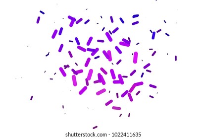 Light Pink, Blue vector template with repeated sticks. Shining colored illustration with rounded stripes. Smart design for your business advert.