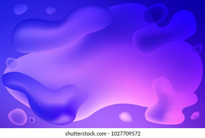 Light Pink, Blue vector template with bubble shapes. A sample with blurred bubble shapes. Brand-new design for your ads, poster, banner.