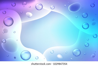 Light Pink, Blue vector template with bent ribbons. Shining crooked illustration in memphis style. A completely new template for your business design.