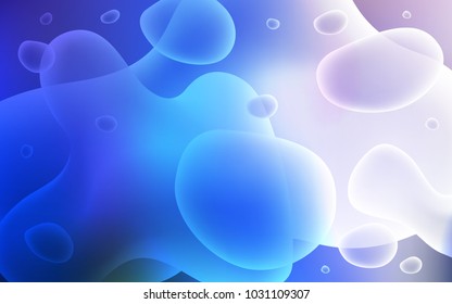 Light Pink, Blue vector template with liquid shapes. Creative geometric illustration in memphis style with gradient. The template for cell phone backgrounds.