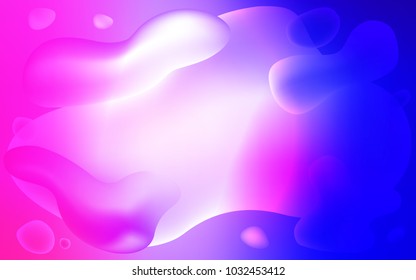 Light Pink, Blue vector template with lines, ovals. Geometric illustration in memphis style with gradient.  The elegant pattern for brand book.