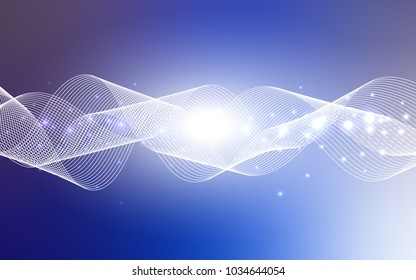 Light Pink, Blue vector template with carnival confetti. Decorative shining illustration with ribbons on abstract template. The pattern can be used for carnival, festival leaflets.