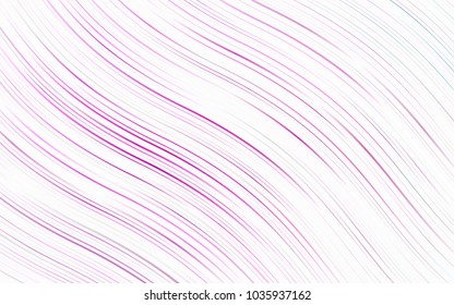 Light Pink, Blue vector template with bent ribbons. Glitter abstract illustration with wry lines. Marble style for your business design.