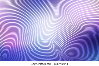 Light Pink, Blue vector template with abstract ribbons. Colorful abstract illustration with gradient lines. A completely new template for your business design.
