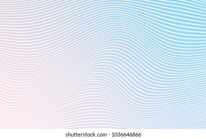 Light Pink, Blue vector template with curved lines. Glitter abstract illustration with wry lines. The polygonal design for your web site.
