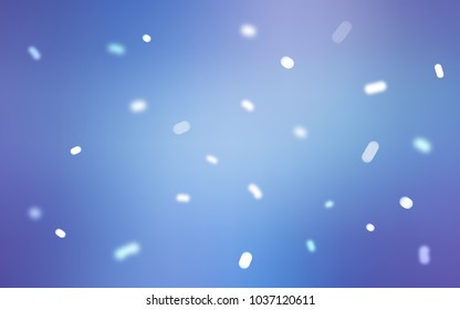 Light Pink, Blue vector template with ice snowflakes. Modern geometrical abstract illustration with crystals of ice. The pattern can be used for new year leaflets.