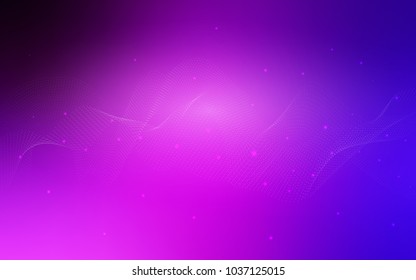 Light Pink, Blue vector template with circles. Glitter abstract illustration with blurred drops of rain. Completely new template for your brand book.