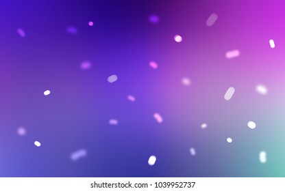 Light Pink, Blue vector template with ice snowflakes. Decorative shining illustration with snow on abstract template. New year design for your business advert.