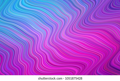 Light Pink, Blue vector template with abstract circles. Colorful abstract illustration with gradient lines. Textured wave pattern for backgrounds.