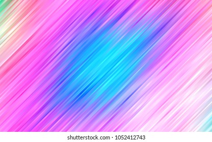 Light Pink, Blue vector template with bent ribbons. Creative geometric illustration in marble style with gradient. The template for cell phone backgrounds.