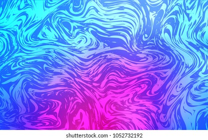 Light Pink, Blue vector template with bubble shapes. Colorful illustration in abstract marble style with gradient. Textured wave pattern for backgrounds.
