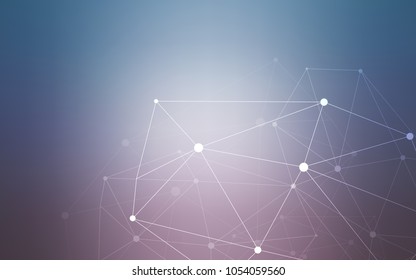 Light Pink, Blue vector template with circles, triangles. Modern abstract colorful illustration with spheres and lines. Pattern can be used for ads, leaflets.
