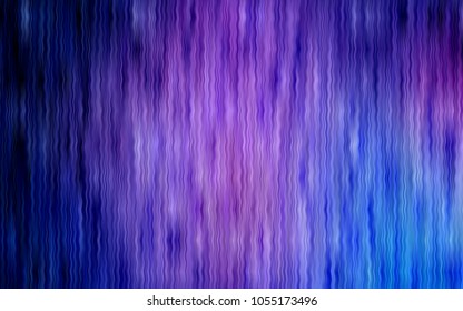 Light Pink, Blue vector template with lines, ovals. Glitter abstract illustration with wry lines. The template for cell phone backgrounds.