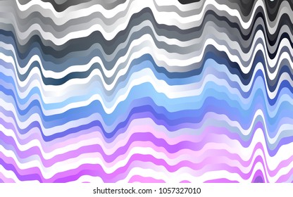 Light Pink, Blue vector template with bent ribbons. Creative illustration in halftone marble style with gradient. A completely new template for your business design.