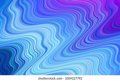 Light Pink, Blue vector template with lava shapes. Blurred geometric sample with gradient bubbles.  A completely new template for your business design.