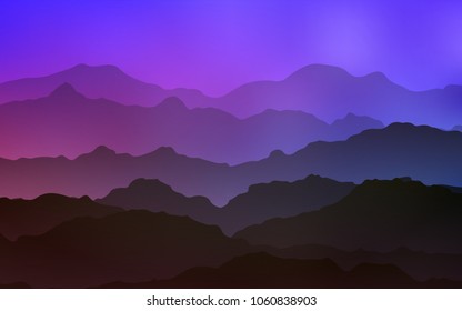 Light Pink, Blue vector template with lava shapes. Blurred geometric sample with gradient bubbles.  A completely new template for your business design.