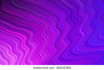 Light Pink, Blue vector template with bent ribbons. An elegant bright illustration with gradient. Brand-new design for your ads, poster, banner.