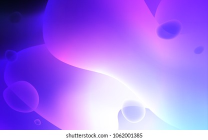 Light Pink, Blue vector template with lava shapes. Creative geometric illustration in memphis style with gradient. Memphis design for your web site.