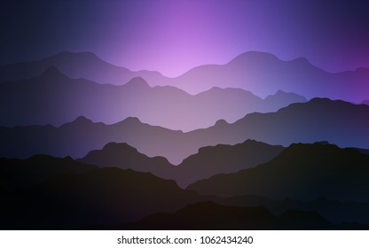 Light Pink, Blue vector template with bubble shapes. Modern gradient abstract illustration with bandy lines. Mountain design for your web site.