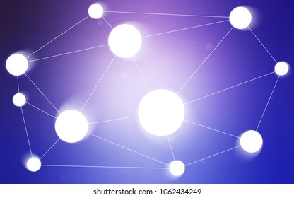 Light Pink, Blue vector template with circles, triangles. Abstract illustration with colorful discs and triangles. Pattern can be used for futuristic ad, booklets.
