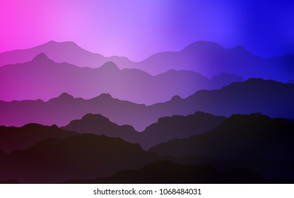 Light Pink, Blue vector template with liquid shapes. Modern gradient abstract illustration with bandy lines. A new texture for your  ad, booklets, leaflets.