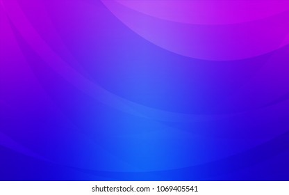 Light Pink, Blue vector template with lines, ovals. Glitter abstract illustration with wry lines. Marble design for your web site.