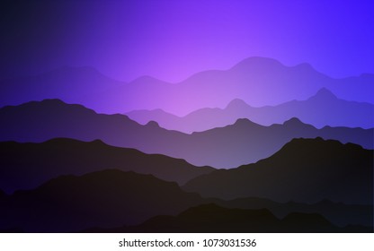 Light Pink, Blue vector template with lava shapes. Brand-new colored illustration in mountain style with gradient. Pattern for your business design.