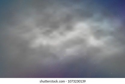 Light Pink, Blue vector template with space stars. Glitter abstract illustration with colorful cosmic stars. Pattern for futuristic ad, booklets.