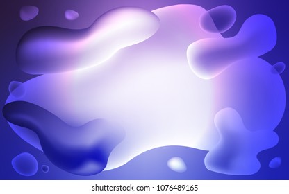 Light Pink, Blue vector template with lava shapes. A completely new color illustration in memphis style. Pattern for your business design.