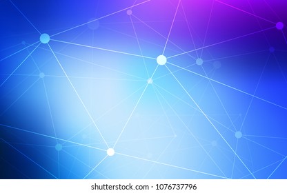 Light Pink, Blue vector template with circles, triangles. Decorative design in abstract style with triangle structure. Pattern can be used for ads, leaflets.