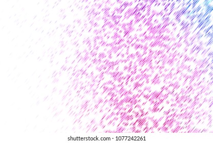 Light Pink, Blue vector template with repeated sticks. Shining colored illustration with narrow lines. The pattern can be used as ads, poster, banner for commercial.
