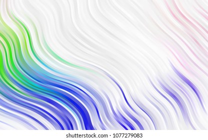 Light Pink, Blue vector template with lines, ovals. A completely new color illustration in marble style. The elegant pattern for brand book.