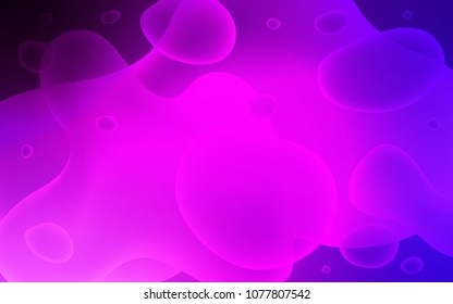 Light Pink, Blue vector template with liquid shapes. Shining illustration, which consist of blurred lines, circles. Textured wave pattern for backgrounds.