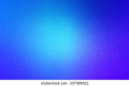 Light Pink, Blue vector template with space stars. Shining illustration with sky stars on abstract template. Smart design for your business advert.