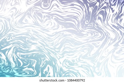 Light Pink, Blue vector template with lava shapes. Blurred geometric sample with gradient bubbles.  A completely new template for your business design.