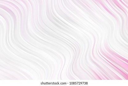 Light Pink, Blue vector template with bent ribbons. Creative geometric illustration in marble style with gradient. New composition for your brand book.