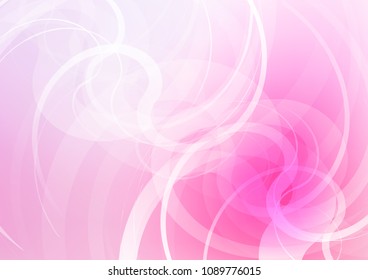 Light Pink, Blue vector template with abstract lines. A sample with blurred bubble shapes. The elegant pattern for brand book.
