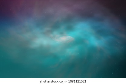 Light Pink, Blue vector template with space stars. Blurred decorative design in simple style with galaxy stars. Pattern for astrology websites.