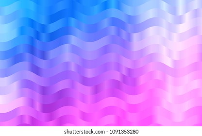 Light Pink, Blue vector template with bent lines. A completely new color illustration in marble style. Marble design for your web site.