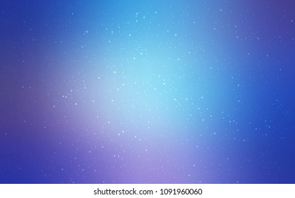 Light Pink, Blue vector template with space stars. Blurred decorative design in simple style with galaxy stars. Smart design for your business advert.