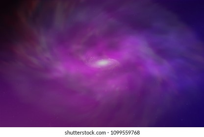 Light Pink, Blue vector template with space stars. Glitter abstract illustration with colorful cosmic stars. Pattern for futuristic ad, booklets.