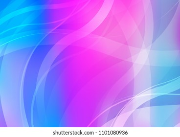 Light Pink, Blue vector template with bubble shapes. A sample with blurred bubble shapes. Brand new design for your ads, poster, banner.