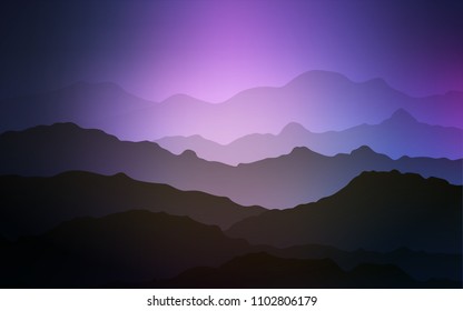 Light Pink, Blue vector template with bubble shapes. Shining crooked illustration in mountain style. A new texture for your  ad, booklets, leaflets.