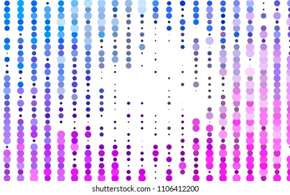 Light Pink, Blue vector  template with circles. Illustration with set of shining colorful abstract circles. The pattern can be used for aqua ad, booklets.