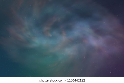 Light Pink, Blue vector template with space stars. Glitter abstract illustration with colorful cosmic stars. Best design for your ad, poster, banner.