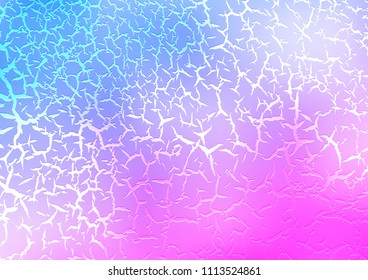 Light Pink, Blue vector template with bent lines. Blurred geometric sample with gradient bubbles.  Marble design for your web site.