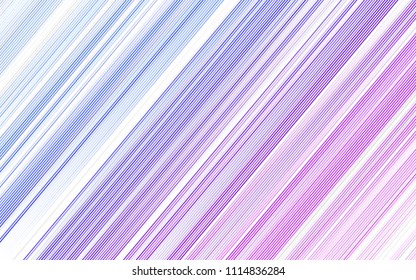 Light Pink, Blue vector template with repeated sticks. Blurred decorative design in simple style with lines. The template can be used as a background.