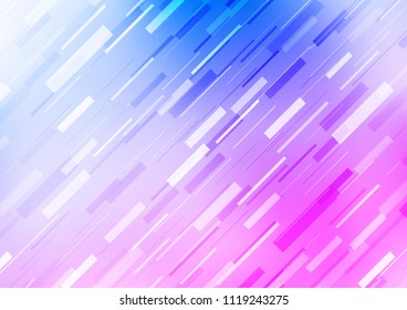 Light Pink, Blue vector template with repeated sticks. Shining colored illustration with narrow lines. The pattern can be used for websites.