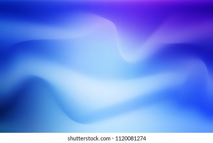 Light Pink, Blue vector template with bent lines. A sample with blurred bubble shapes. New composition for your brand book.